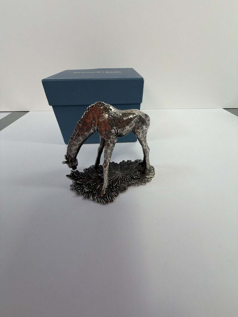 Reed & Barton 1824 Collection Silver-Plated Giraffe Figural Napkin Ring with Ori